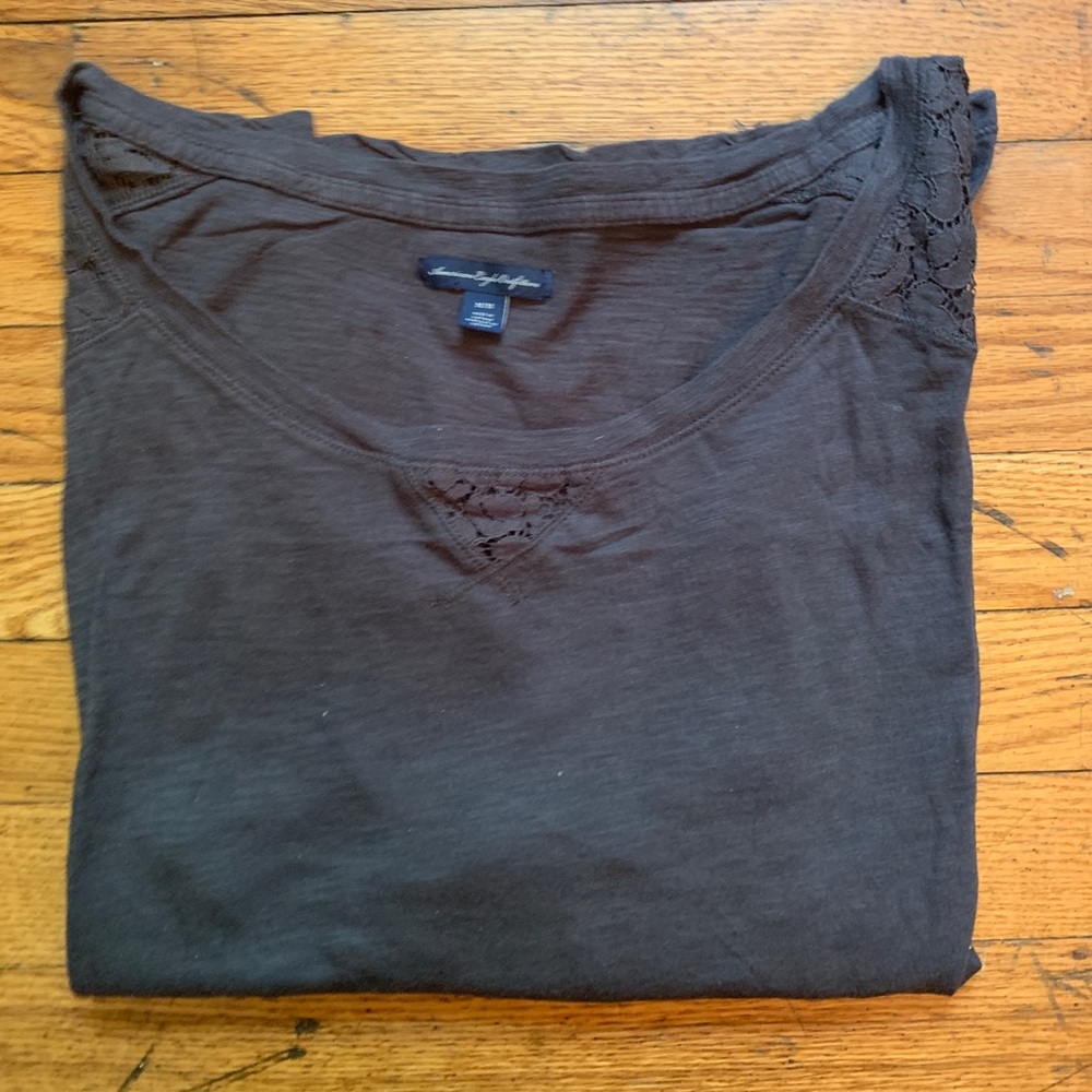 Grey Lace long sleeve